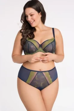 Gorsenia K798 biustonosz miękki na drutach granatowy ARIANNA