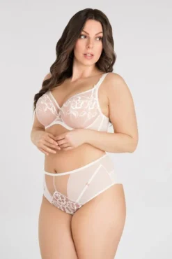 Gorsenia K867 biustonosz miękki na drutach kremowy COTTON CANDY