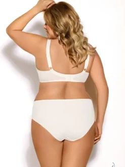 Gorsenia K357 biustonosz półusztywniany ecru BLANCA