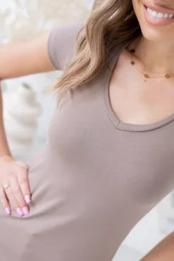 Damskie Polski Kawowa Bluzka GELDI