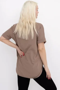 Damskie Włoski Kawowa Bluzka MERZI