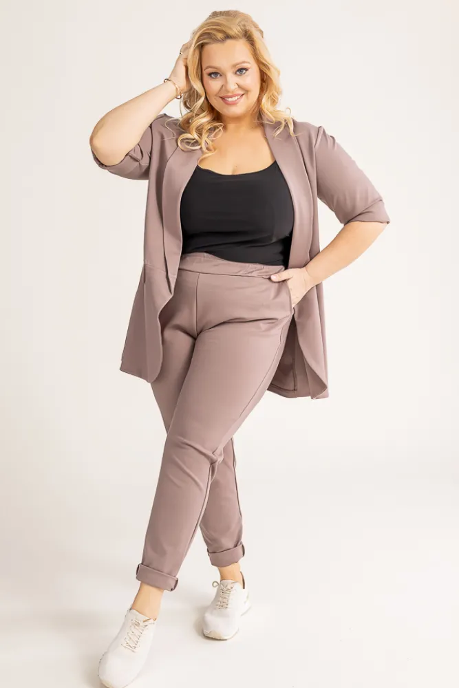 Damskie Polski Kawowa Marynarka CINTA