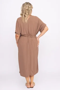 Polski Kawowa Sukienka MICHIGAN