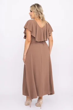 Polski Kawowa Sukienka MISSOURI