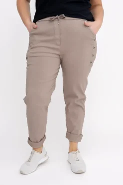 Damskie Włoski Kawowe Spodnie SENDI