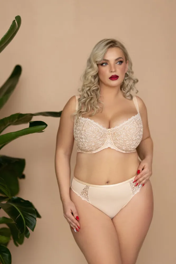 Polski Kawowy Biustonosz BETTY Half Cup Soft