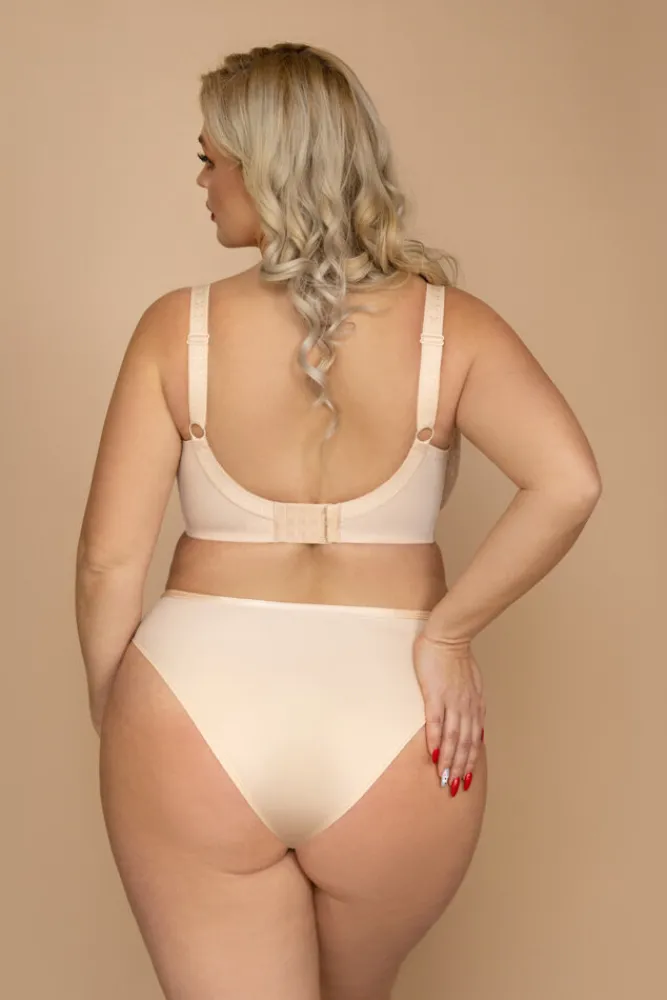 Polski Kawowy Biustonosz BETTY Half Cup Soft