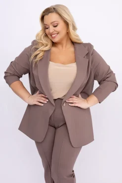 Damskie Polski Kawowy Garnitur PUNTURI
