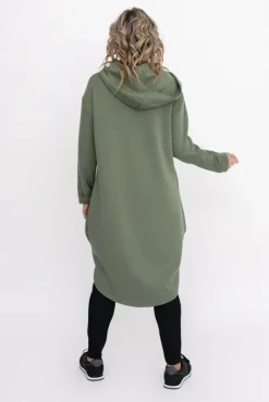 Damskie Włoski Khaki Bluza z kapturem OASIS