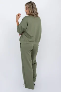 Damskie Włoski Khaki Komplet dresowy KELIN