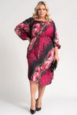 Polski Kolorowa Sukienka oversize NYLA