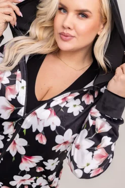 Damskie Włoski Komplet Dresowy welurowy KARMENIO Wzór 2