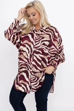 Damskie Włoski Koszula LUMINO Wzór 4