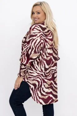 Damskie Włoski Koszula LUMINO Wzór 4