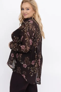 Damskie Włoski Koszula prześwitująca GERLIN Wzór 4