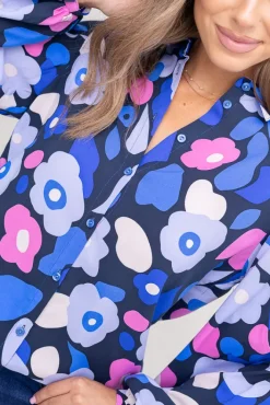 Damskie Polski Koszula z bufiastymi rękawami KAMI Wzór 6