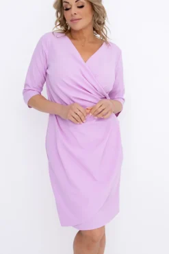 Polski Liliowa Sukienka MAGENTA