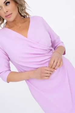 Polski Liliowa Sukienka MAGENTA