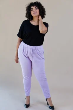 Damskie Polski Liliowe Spodnie LOTARIO