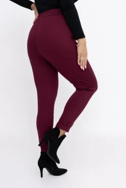 Damskie Włoski Śliwkowe Spodnie CIRIA