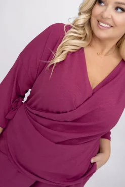 Damskie Polski Śliwkowy Komplet BELUSTO