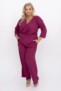 Damskie Polski Śliwkowy Komplet BELUSTO