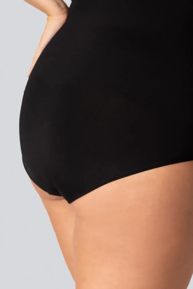 Polski Majtki wyszczuplające HIGH-WAISTED SMOOTHWEAR ONYX