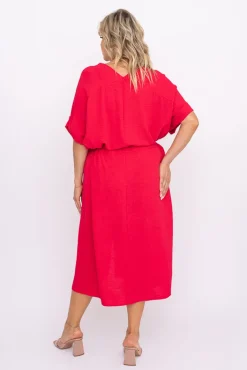 Polski Malinowa Sukienka MICHIGAN