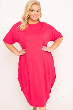 Polski Malinowa Sukienka SPINER