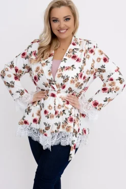 Włoski Marynarka z wiązaniem REYZI Wzór 2