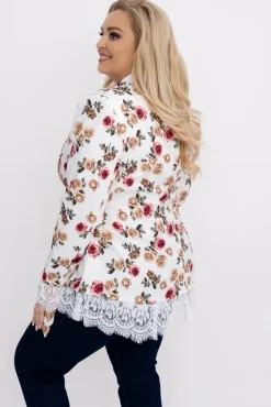 Włoski Marynarka z wiązaniem REYZI Wzór 2