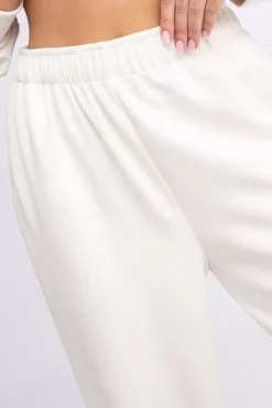 Damskie Włoski Śmietanowe Spodnie dresowe MELBIRA