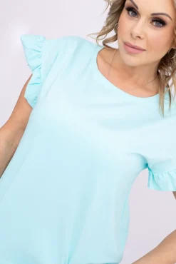 Damskie Polski Miętowa Bluzka BELLO