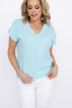 Damskie Polski Miętowa Bluzka ERLINA