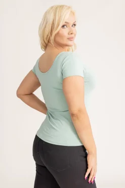 Damskie Polski Miętowa Bluzka MUZI