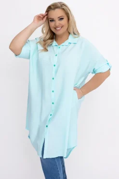 Damskie Włoski Miętowa Koszula BARIEN