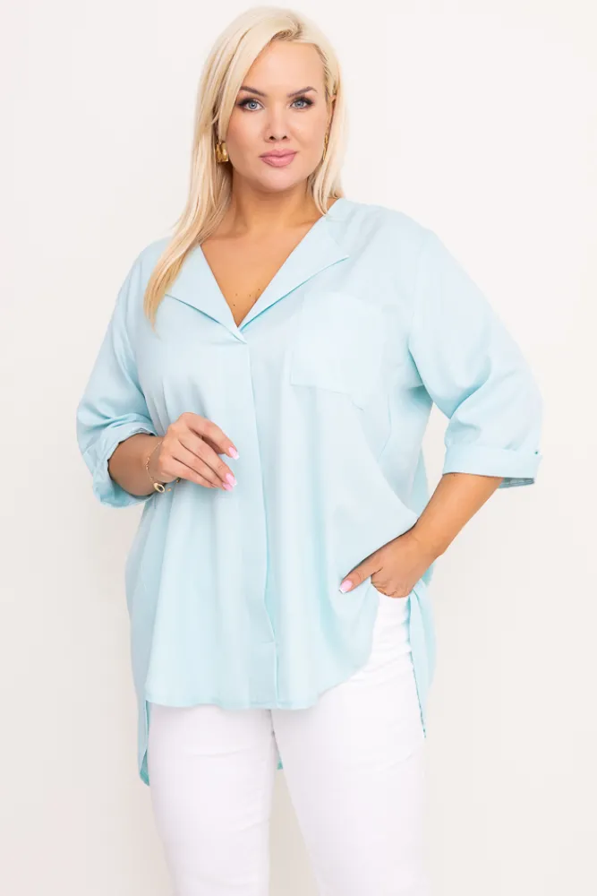 Damskie Polski Miętowa Koszula FOSTI