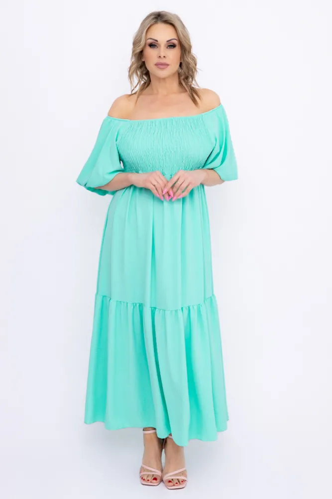 Włoski Miętowa Sukienka FINURI