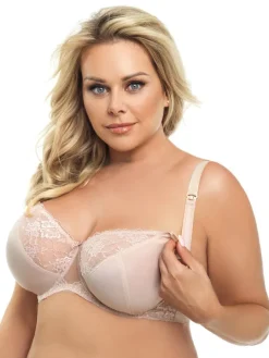 Gorsenia MK15 biustonosz-miękki-BIG beżowy AMY