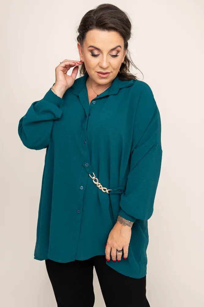 Damskie Włoski Morska Koszula z łańcuszkiem VISTIC