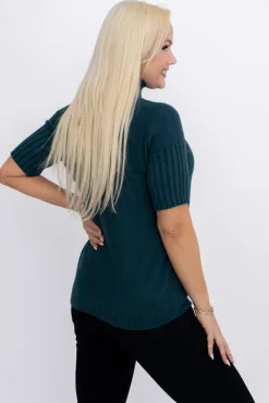 Damskie Włoski Morski Sweterek z półgolfem ZURGENA