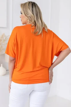 Damskie Polski Neonowo pomarańczowa Bluzka CILIO