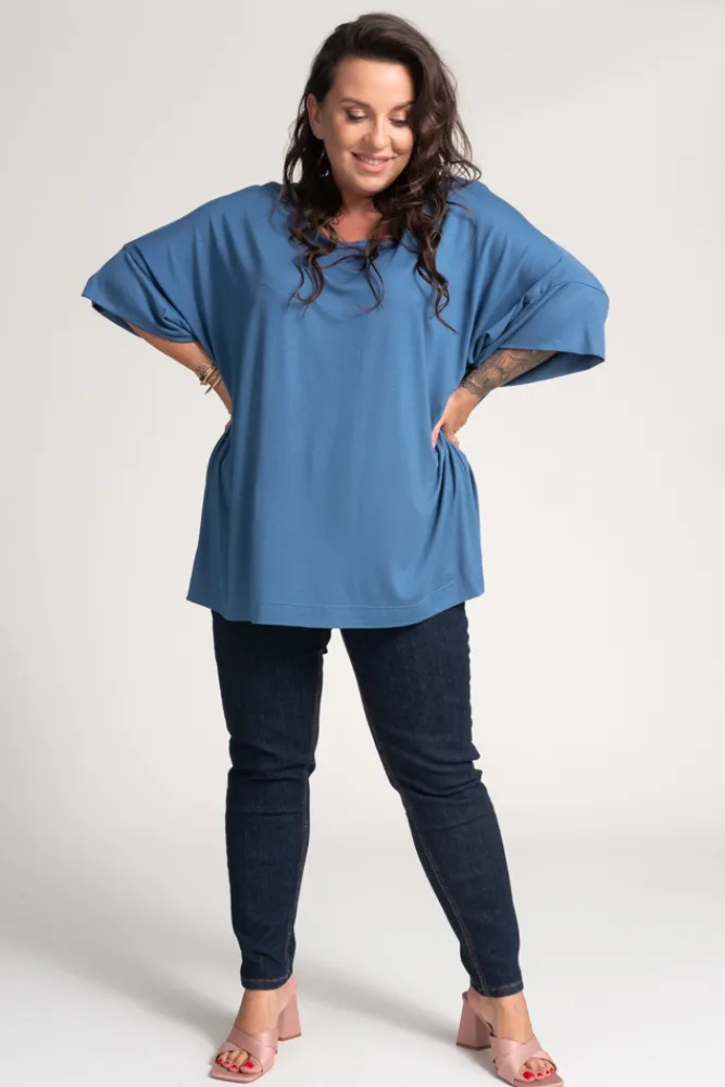 Damskie Polski Niebieska Bluzka VERTI