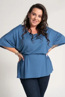 Damskie Polski Niebieska Bluzka VERTI