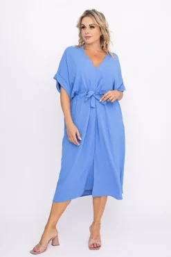 Polski Niebieska Sukienka MICHIGAN