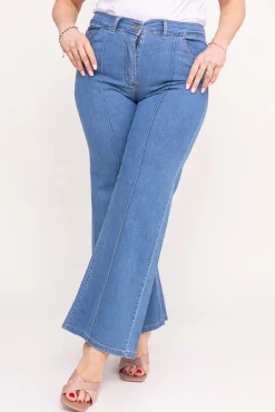 Damskie e Spodnie jeansowe dzwony FERIMI