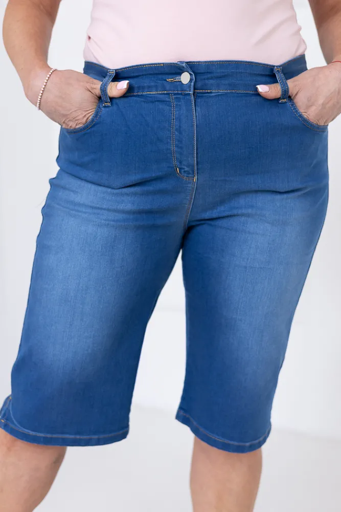 Damskie Polski e Spodnie jeansowe rybaczki LAHARI