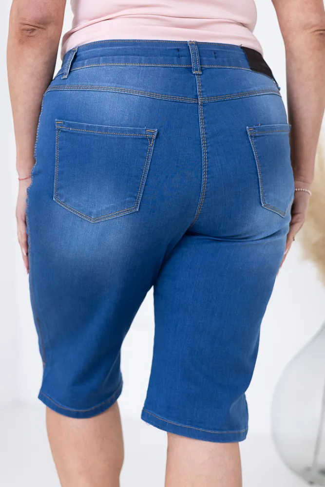 Damskie Polski e Spodnie jeansowe rybaczki LAHARI