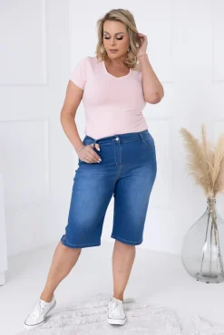 Damskie Polski e Spodnie jeansowe rybaczki LAHARI