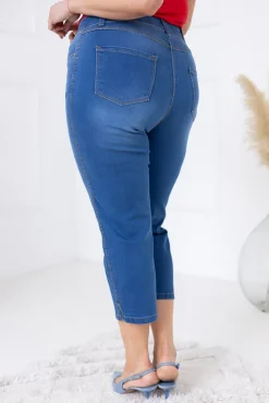 Damskie Polski e Spodnie jeansowe rybaczki RUBI